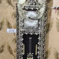 ساعت،  قلیان برنی با لوله مسی،  تابلو شام اخر