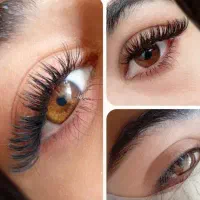 اکستنشن مژه، و یک لیفت ابرو هدیه من ب شما