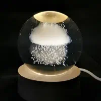 گوی شیشه‌ای طرح ابر بارانی