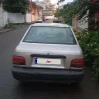پراید 85 نقره ای صندق سقف بی رنگ دوررنگ