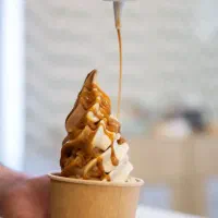فروشنده و بارتندری بستنی فروشی