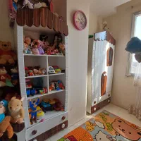 تخت و کمد کودک نوجوان کلبه