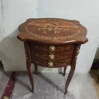 میز تلفن پولیش بدون طبقه .
