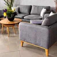 مبل مینیمال ساندرا کف و پشت دوبل مبلمان شرکتی کمجا