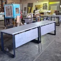 میزپایه فلزی مدرن کدGa62809/صندلی چرخدار/کنفرانسی