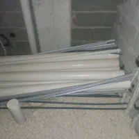 لوله پولیکا PVC نو با اتصالات