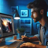 کامپیوتر تولید محتوا با هوش مصنوعی