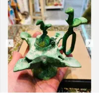 چراغ پیسوز ۴شعله دو مرغک برنجی