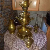 سماور برنجی ذغالی