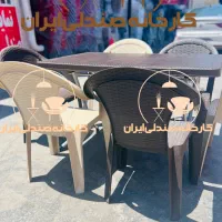 میز و صندلی پلاستیکی طرح حسن نهارخوری غذاخوری
