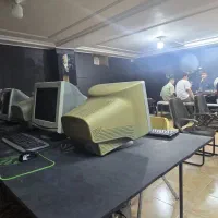 کامپیوتر سیستم گیمنت کانتر مانیتور و کیس. لن