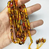 تسبیح کهربا پرچمی کپسولی