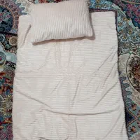 تشک و لحاف و بالشت کودک اصلااستفاده نشده همراهکاور