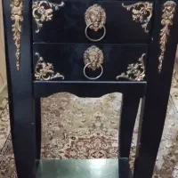 میز تلفن چوبی