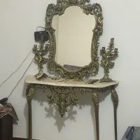 اینه کنسول شمعدان برنج