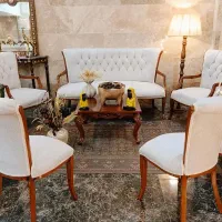 مبل وناهارخوری کلاسیک (تمام چوب راش )آماده تحویل