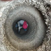 چاه کن مغنی وصل اگو  چاکن چاله ستون سازنگهبان