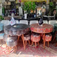 میز و صندلی مدل پاف ست چهار نفره سنتی و ساده