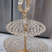شیرینی خوری  مدل کریستال نگین دار