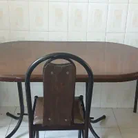 میزناهارخوری یاغذاخوری ۶نفره قابل معاوضه با۴نفره