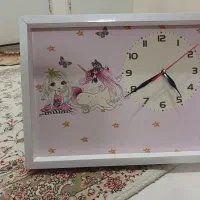 ساعت دیواری دخترانه و جا دستمال کاغذی