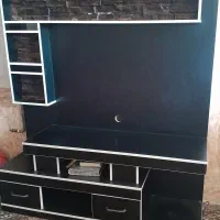 زیرتلوزیونی تمام چوبی ام دی اف