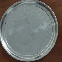 سینی استیل گرد بزرگ