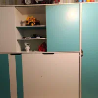 تخت کمجاچوب نوجوان مدل رابین همراه کمدوکتابخانه