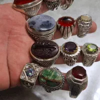 انگشتر نقره دستساز درجه یک  اقل میرزا شجر قلم ساعی