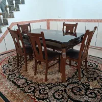 میز ناهار خوری ۶ نفره تمام چوب
