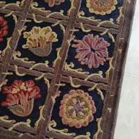 گلیم فرش تمام نخ یک در یک و نیم در حد نو