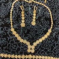 سرویس نقره آبکاری طلا شده کاملا نو همراه فاکتور