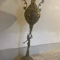 گلدان پایه فرشته برنز