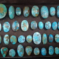 انگشتر و نگین فیروزه نیشابور پک 37تایی فروش یکجا.