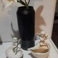 دوعدد ظرف فرشته زیبا سالم داخل بوفه بوده بدون جعبه