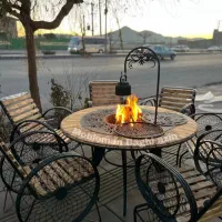 صندلی باغی رستا / آتشدان دورچوب اوستا