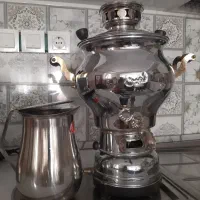 سماور و پارچ و سینی
