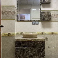 روشویی سنگی با کابین همراه با آینه باکس