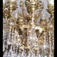 لوستر ۱۶شاخه برنج فرشته