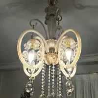 لوستر کریستالی ۳ عدد