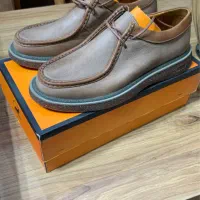 کفش چرم اصل بازیره چوبی