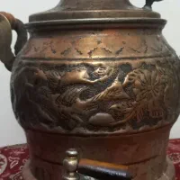 کتری قلمکاری شیردارمسی
