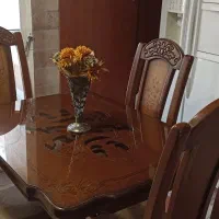 میز غذاخوری چوبی 4 نفره