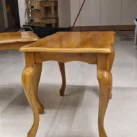 میز جلو مبلی چوب گردو دو عدد
