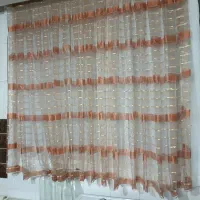 پرده حریر و پرده مخمل با دستک