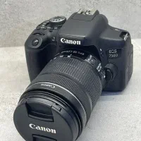 دوربین کنون 750D با لنز 18-135 در حد نو با گارانتی
