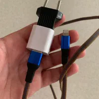 شارژر اصلی سرکارتنی اپل ، ایفون + دوتا سیم
