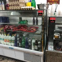 یخچال ویترینی مغازه صنعتی سالم و سلامت درحال کار
