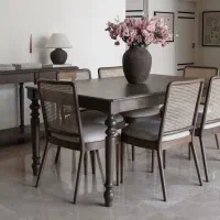 صندلی ومیز غذا خوری کادنزا حصیری