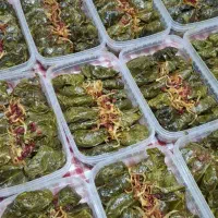 دلمه خانگی برگ مو کلم و فلفل